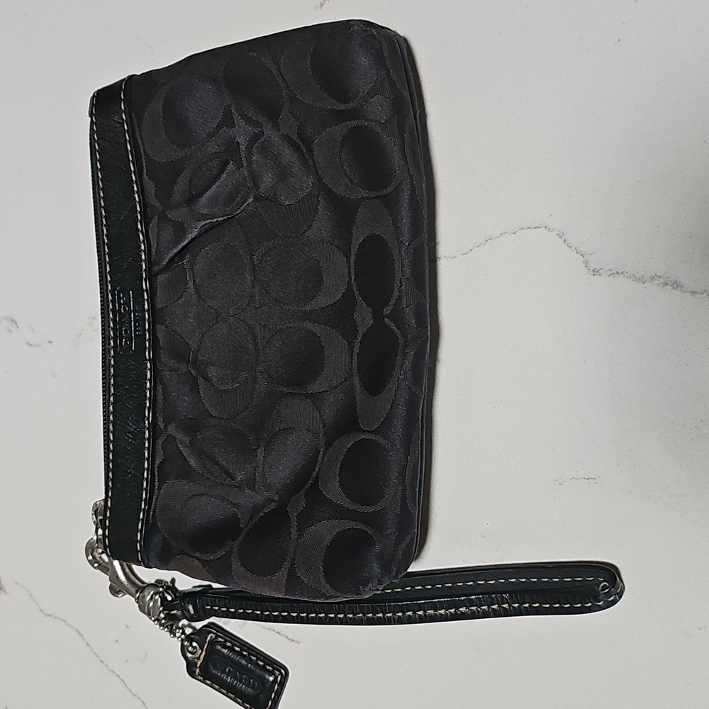 Black Coach Wristlet